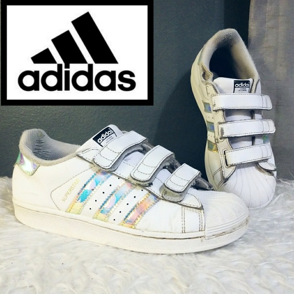adidas originals iridescent superstar velcro